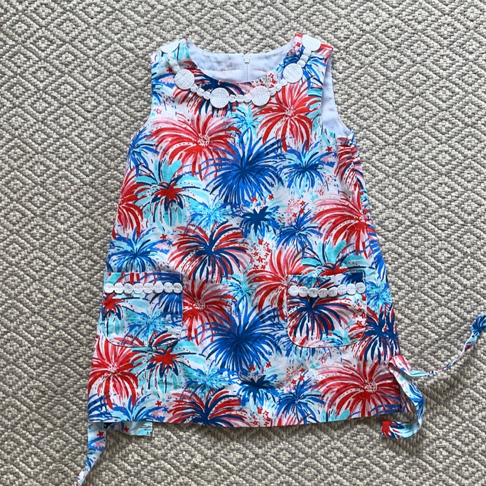 Lily Pulitzer Firework Classic Shift Dress Size 2